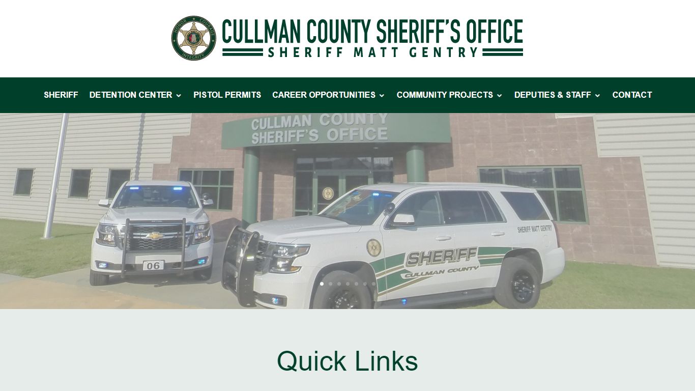 Cullman County Sheriff's Office | Sheriff Matt Gentry